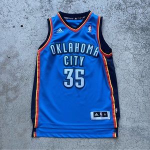 Adidas Boys Blue Oklahoma City Thunder 35 Kevin‎ Durant Jersey Youth Size medium